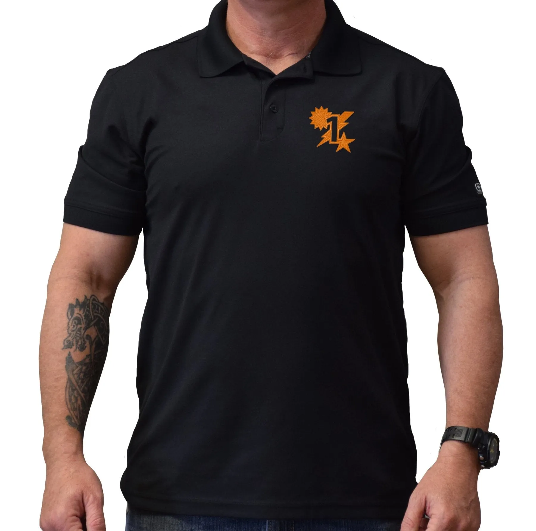 1st Batt Star Sun Bolt Polo