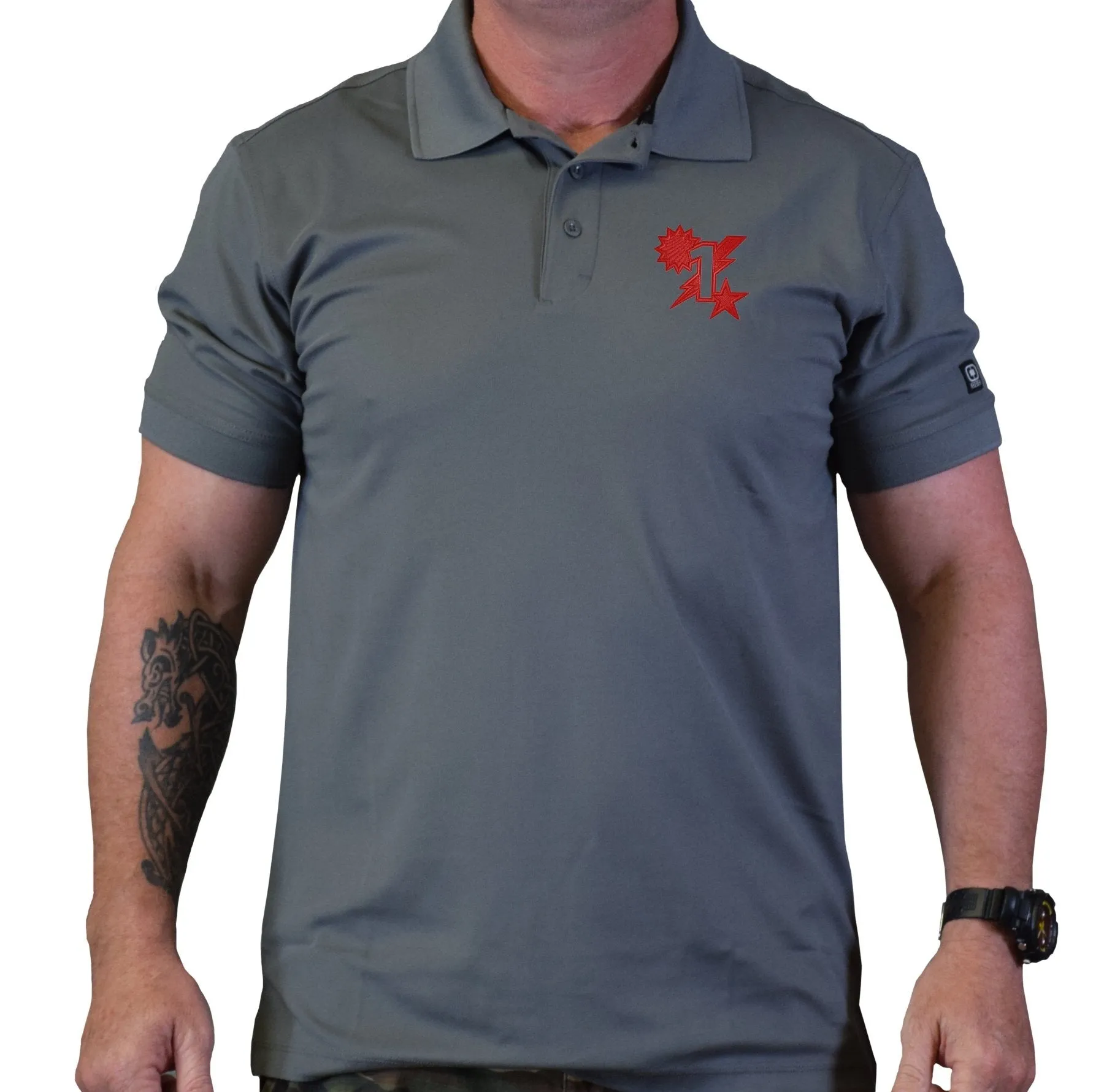 1st Batt Star Sun Bolt Polo