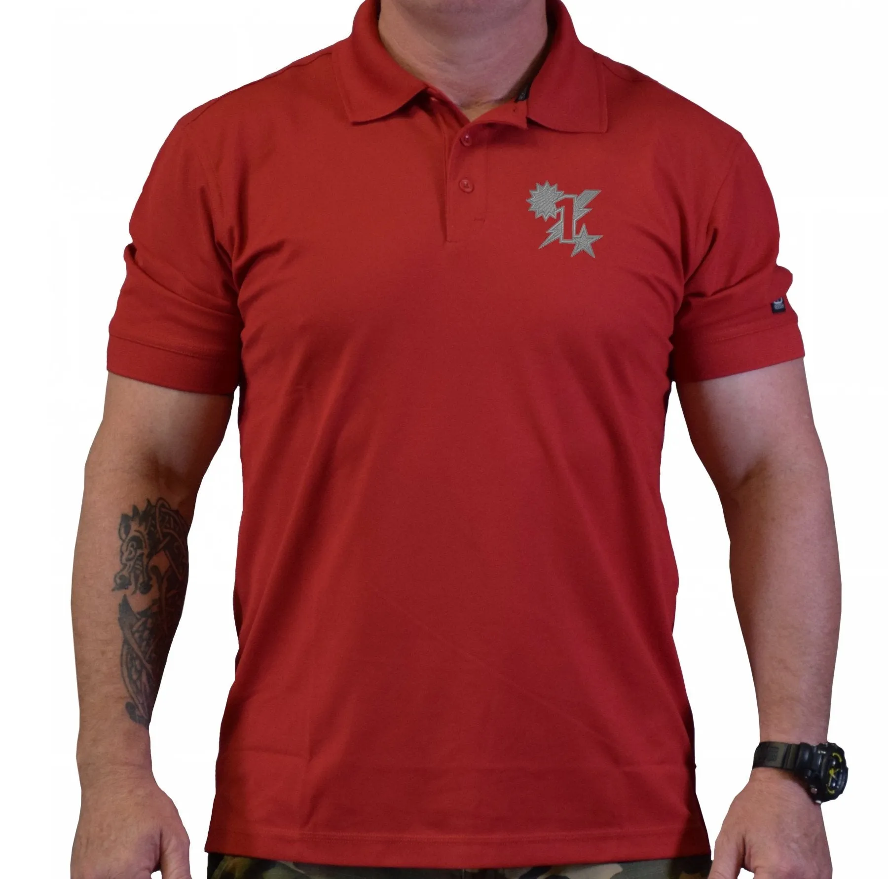 1st Batt Star Sun Bolt Polo