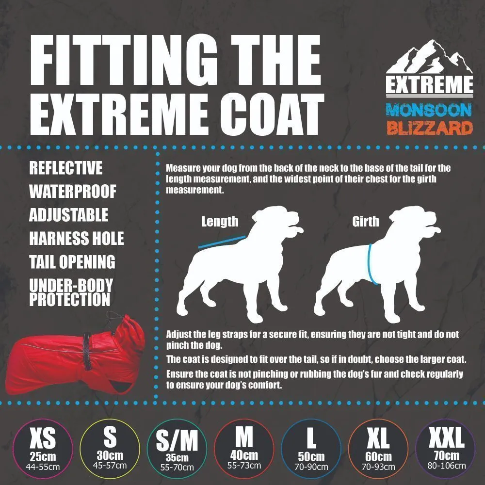 Ancol Extreme 35cm  Black Blizzard Dog Coat - Small/Medium