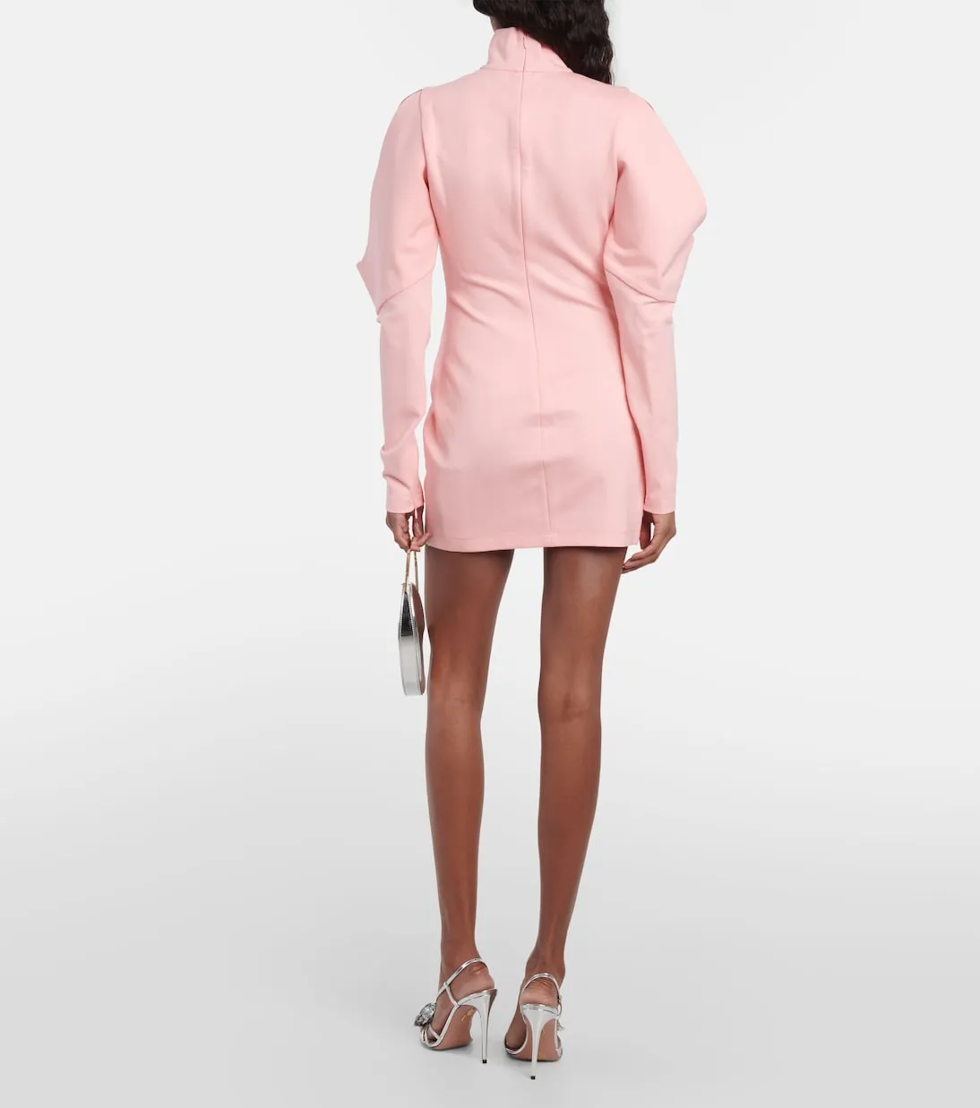 Area Embellished Mini Dress, Pink