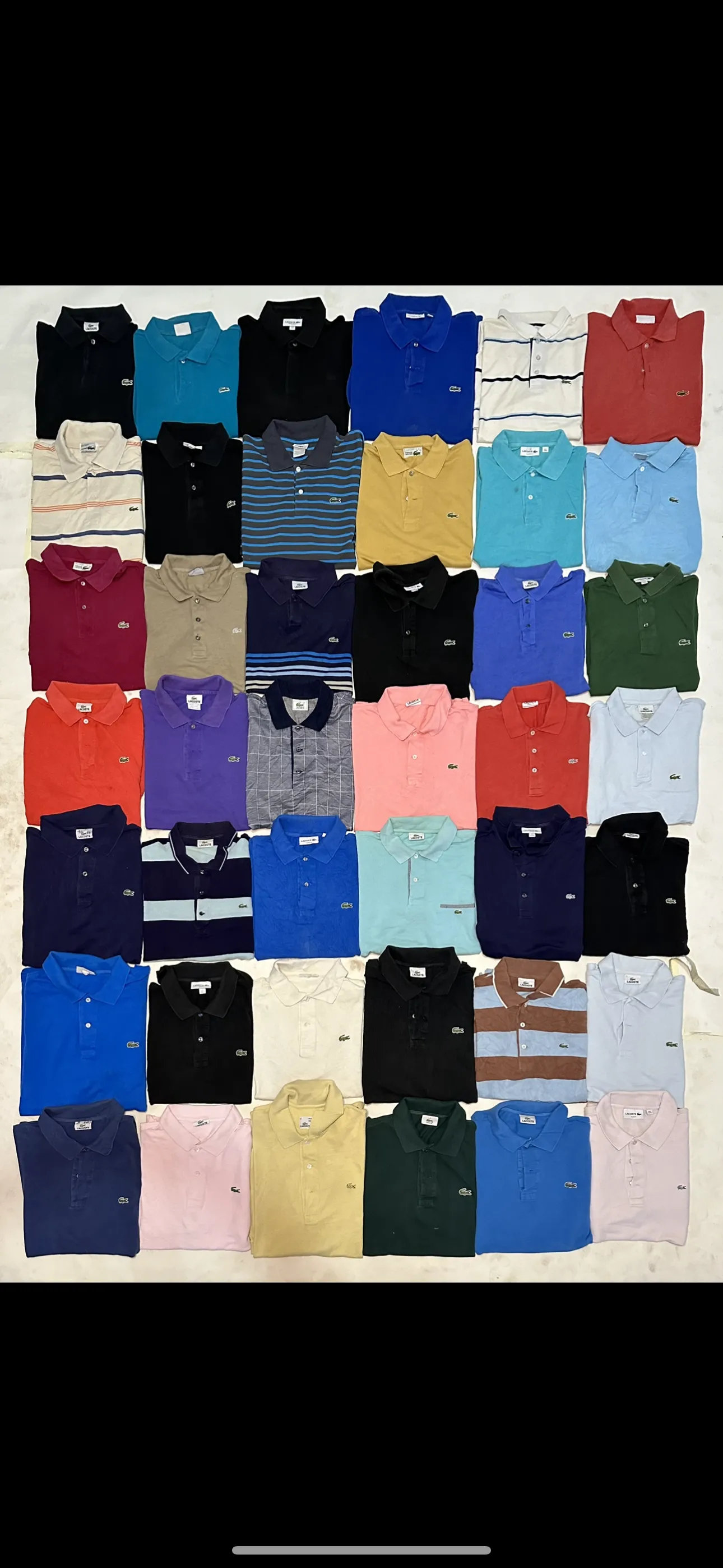 Authentic lacoste polos 42 piece