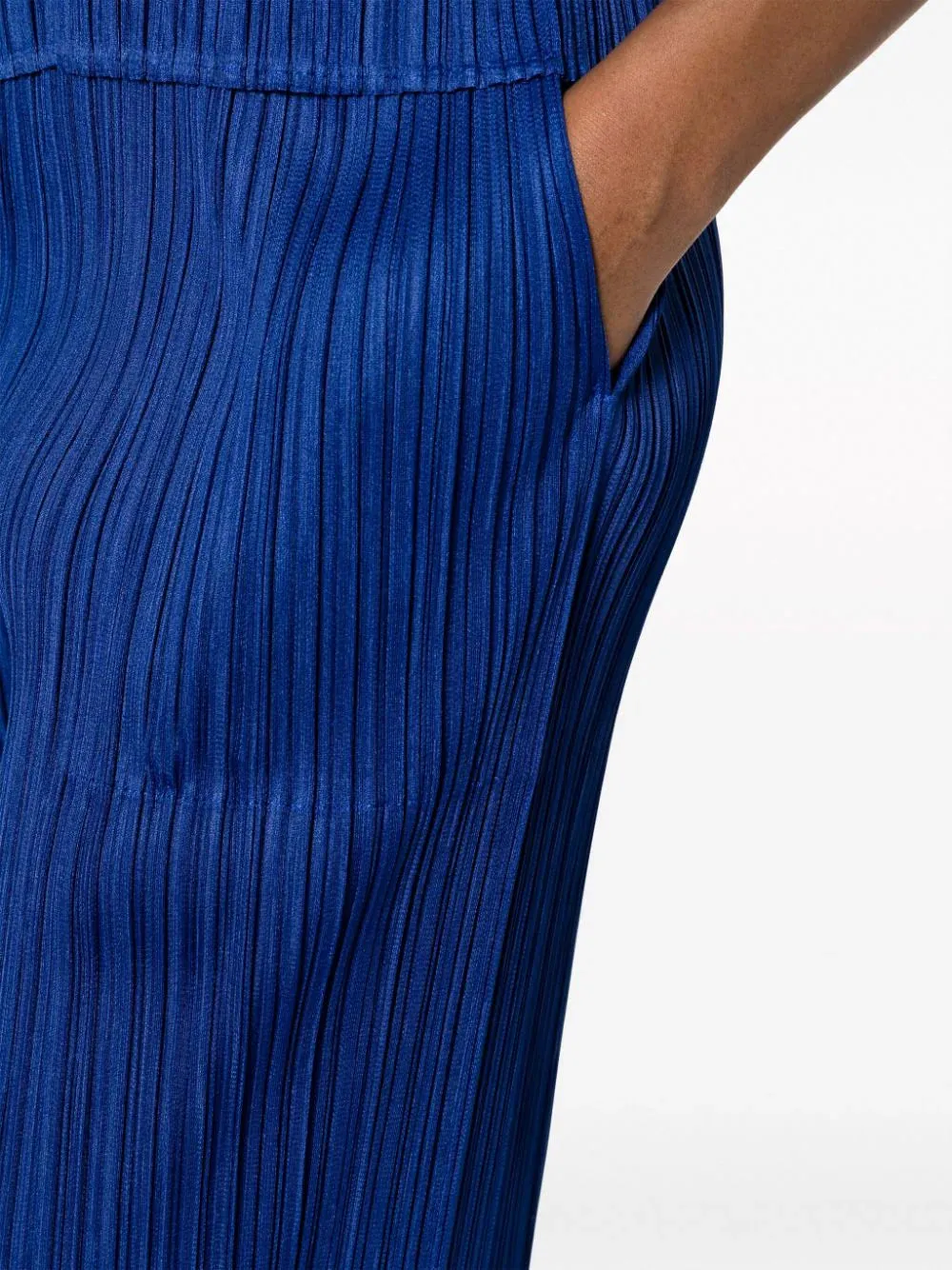 AW23 Pleated Straight Pants - Deep Blue