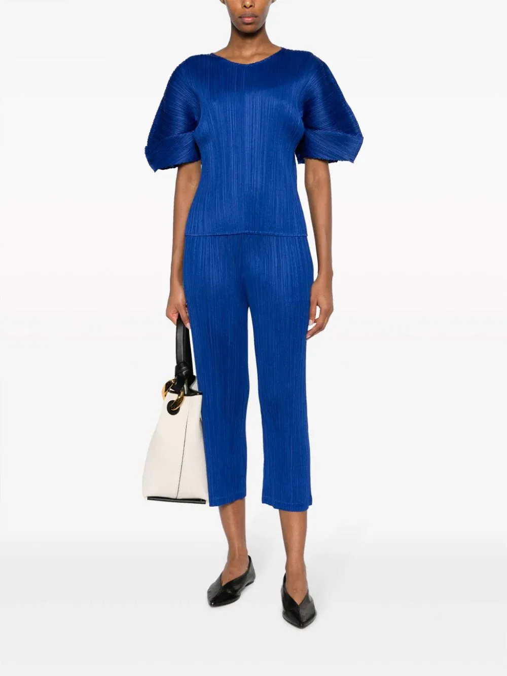 AW23 Pleated Straight Pants - Deep Blue