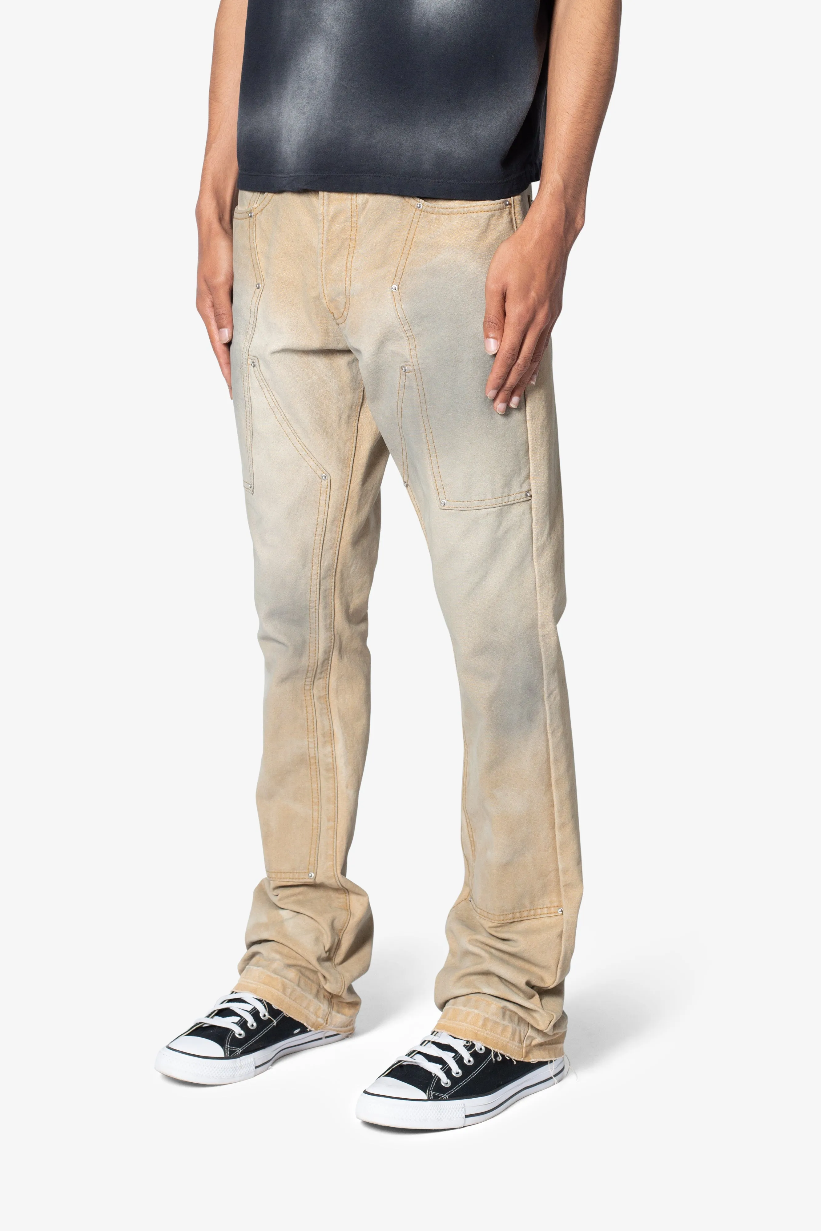 B644 Flare Burnt Cowboy Denim - Black/Brown