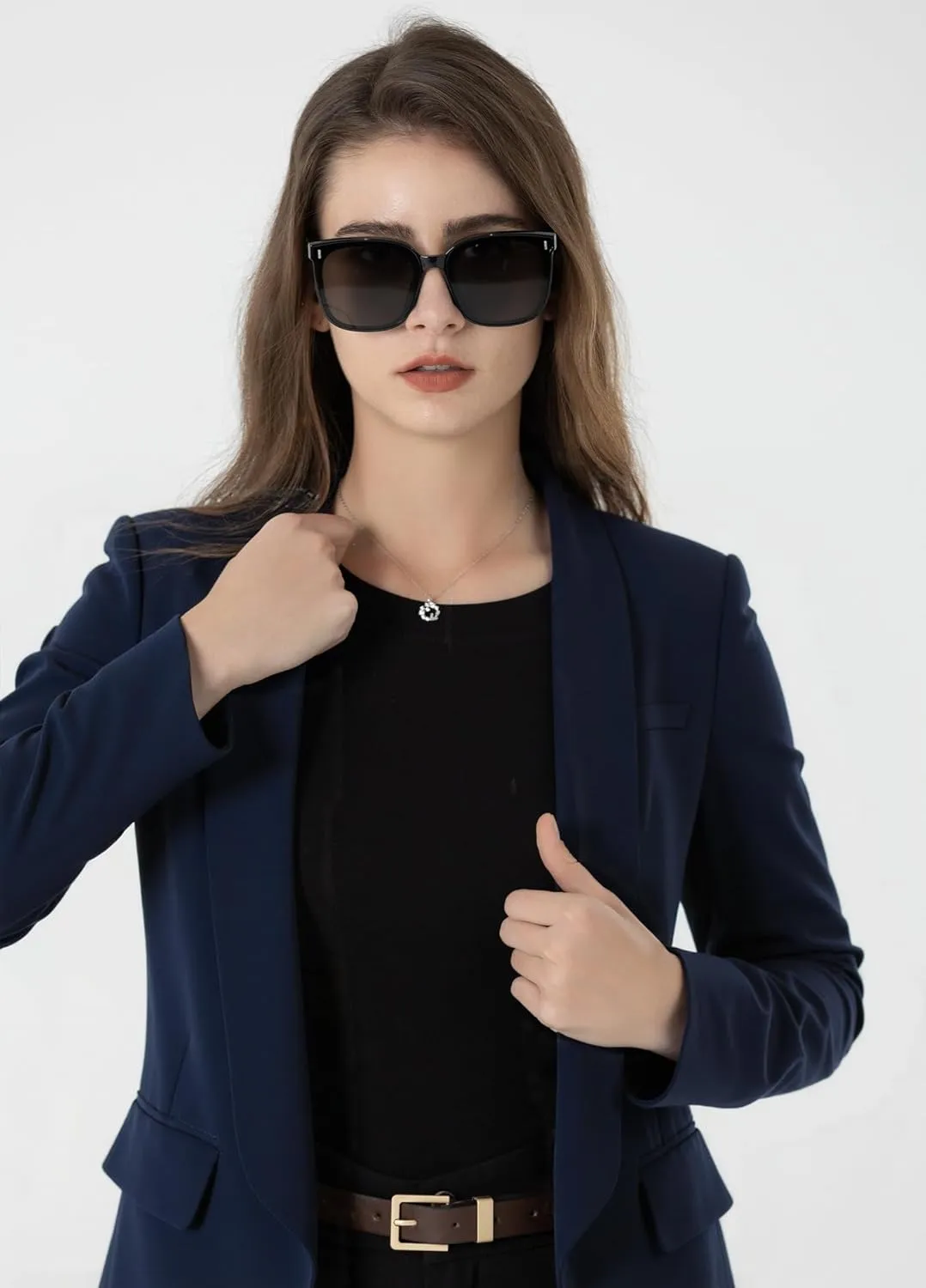 Beninos Womens Casual Long Sleeve Blazer Jackets with No Button