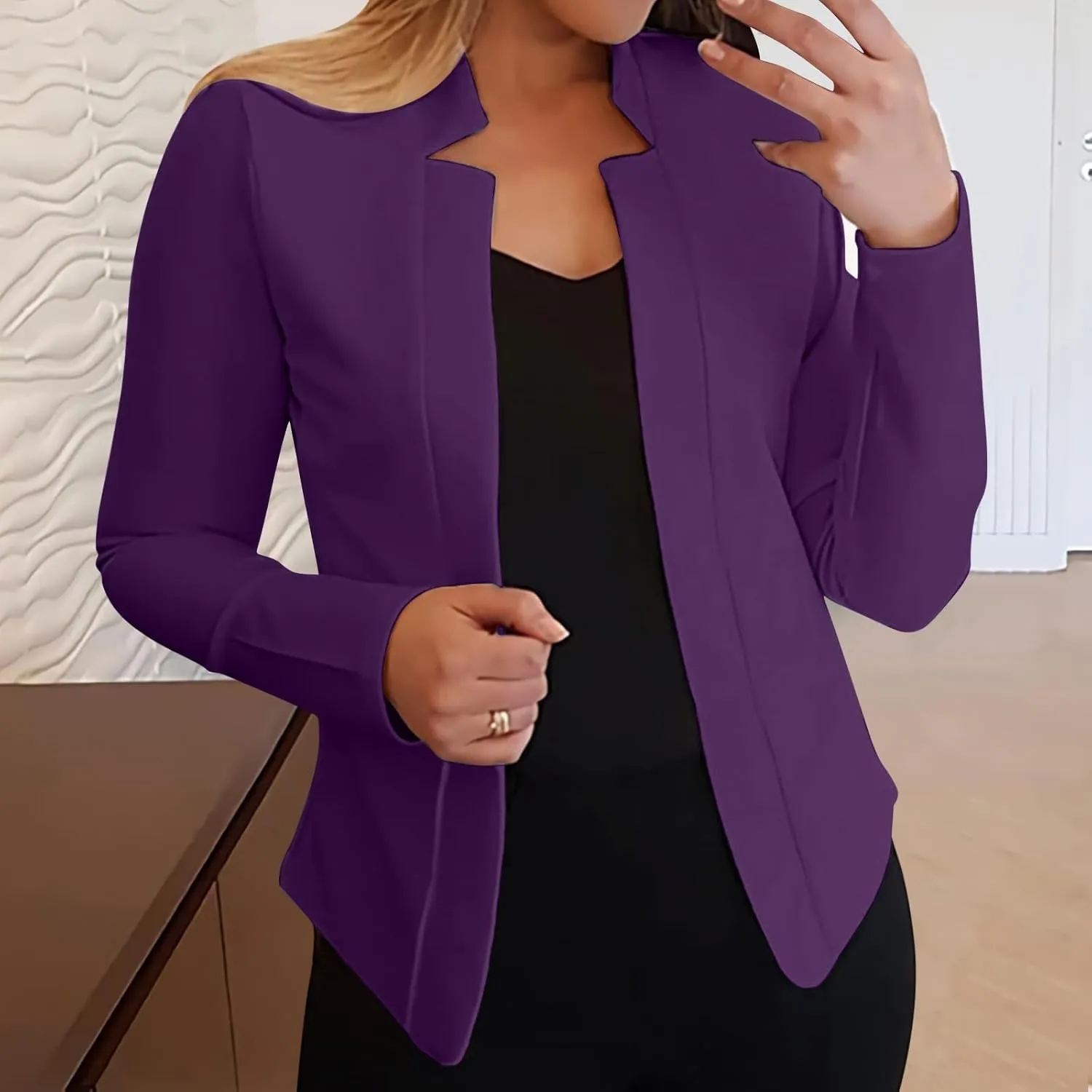 Blazers for Women Business Casual Fashion Fall Long Sleeve Petite Blazer Dressy Work Suit Jackets Office Attire