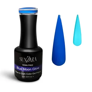 Blue Moon Glow- Glow Gel Polish
