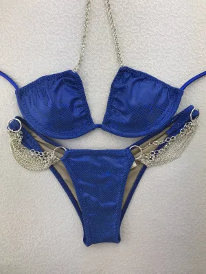 Blue S.G. (Connector #3) Small Top/Brazilian Cheeky