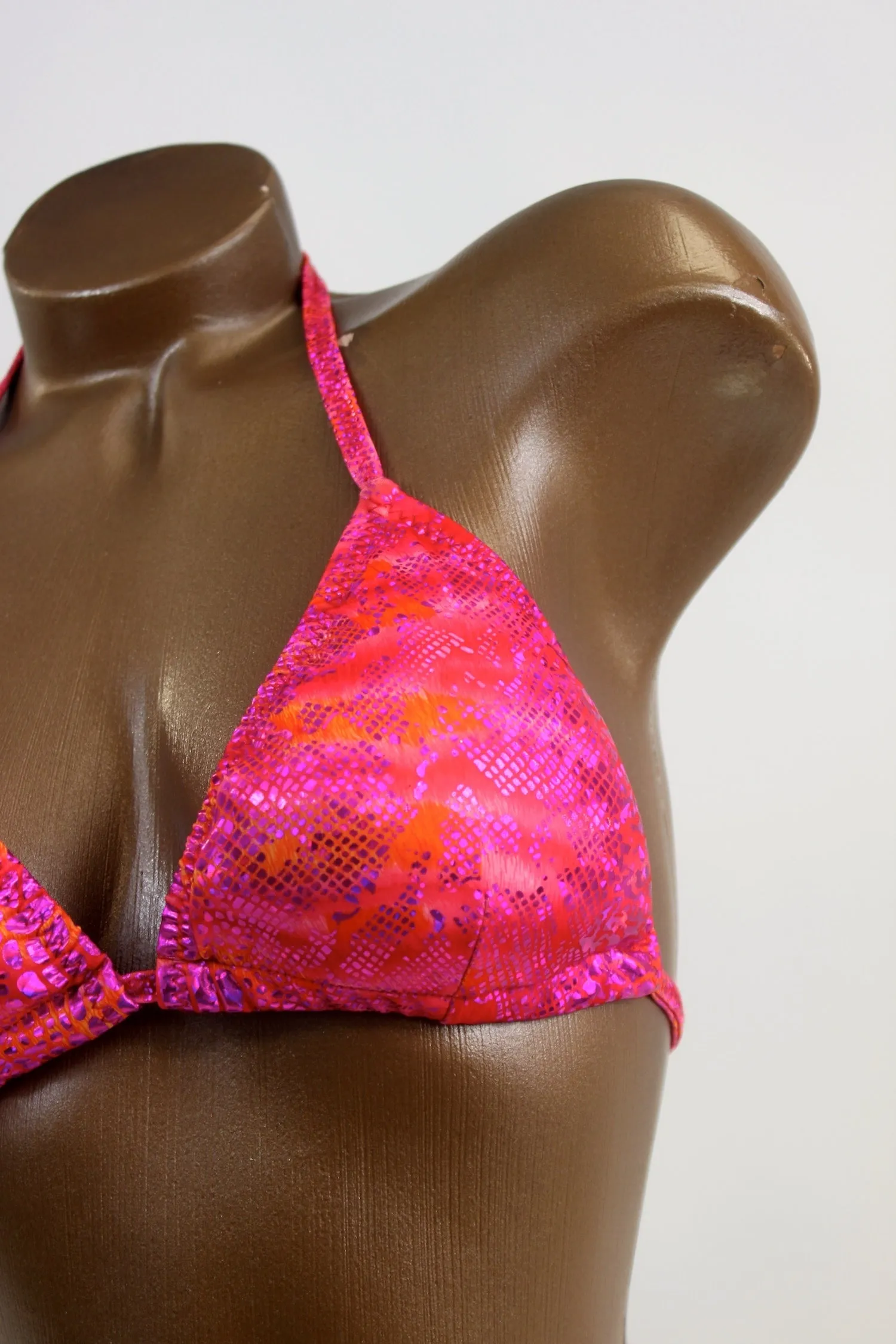 Bright Fuchsia/Orange Wellness Posing Suit