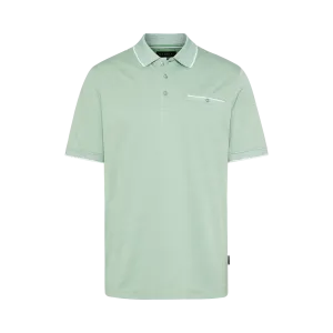 Bugatti - Polo shirt with contrasting stripes, Mint