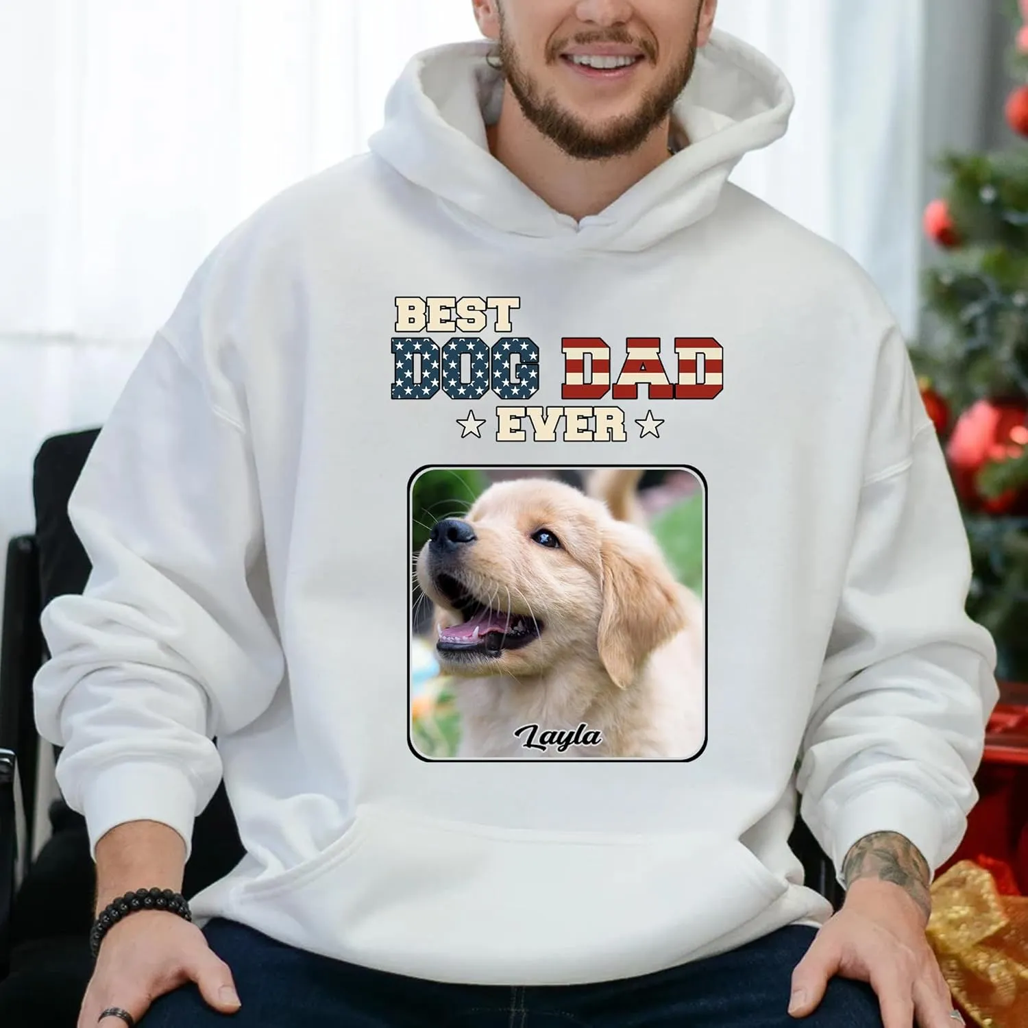 Custom Dog Dad T-Shirt, Personalized Dog Papa Shirt, Gift for Dad, Papa, Dog Lover, Fathers Day, Birthday, Christmas