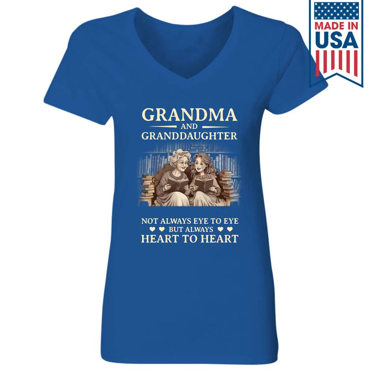 Custom Grandma and Granddaughter Book Lovers Gift TSVB2032