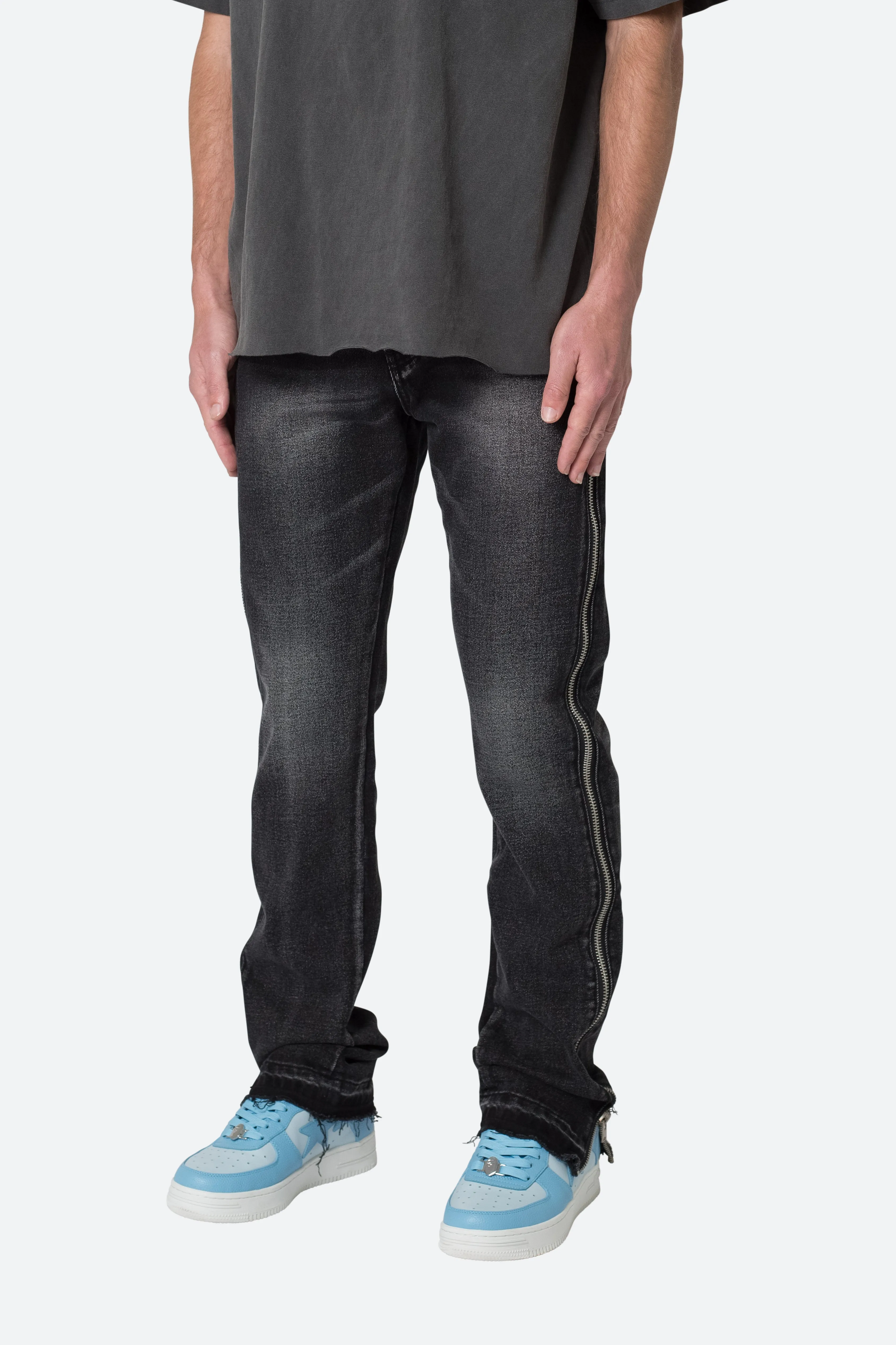 D558 Straight Stripe Denim - Black