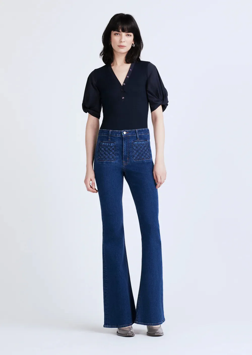 Derek Lam Fallon mixed media Black