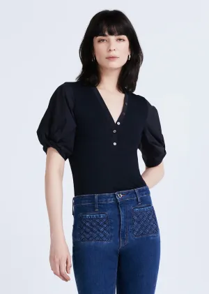 Derek Lam Fallon mixed media Black