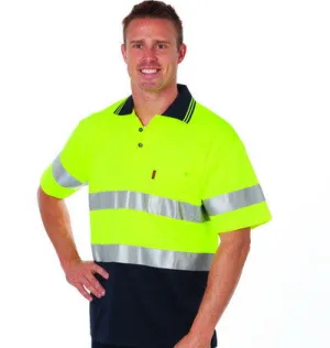 DNC Hi Vis Cotton Back S/S Polo With Generic R/T (3717)
