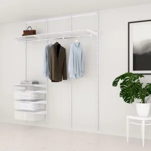 Elfa Hang Out Wardrobe Storage Solution White