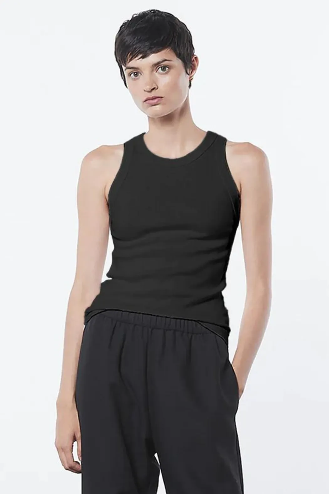 Enza Costa Supima Rib Sheath Tank