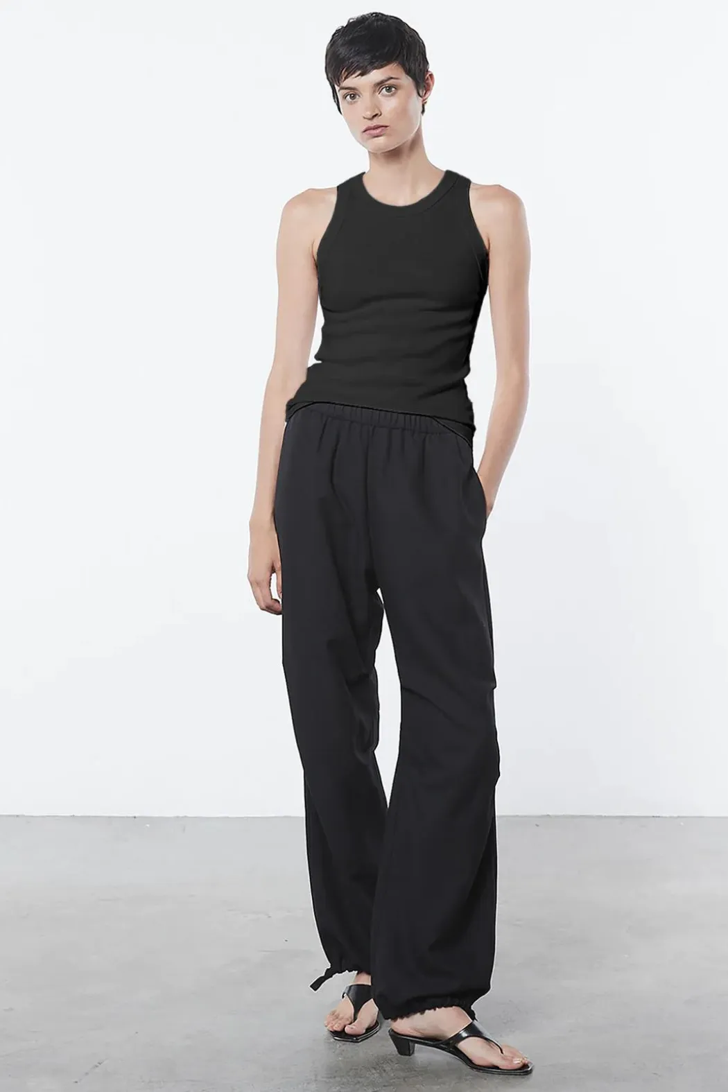 Enza Costa Supima Rib Sheath Tank