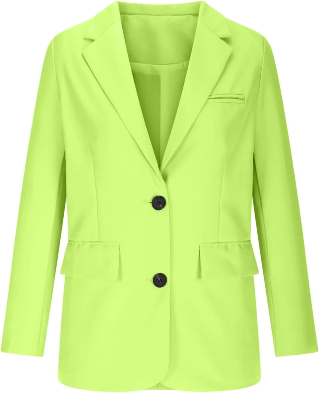 Firzero Womens Blazers for Work Casual Office Jacket 2024 Work Lapel Button Down Solid Elegant Long Sleeve Dressy Jackets