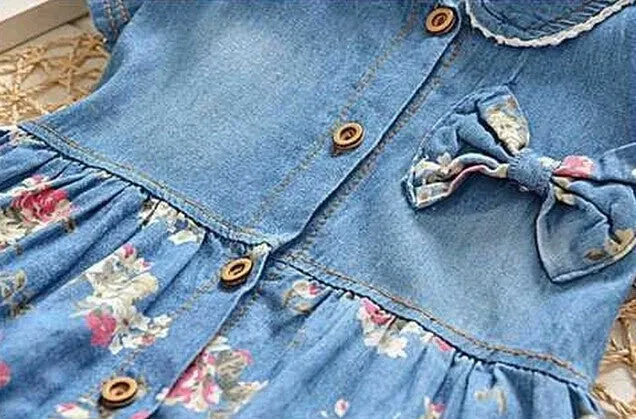 Floral Denim Dress