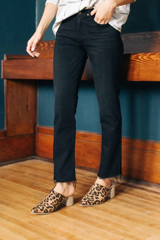 Flying Monkey Raw Edge Over Heels Black Denim