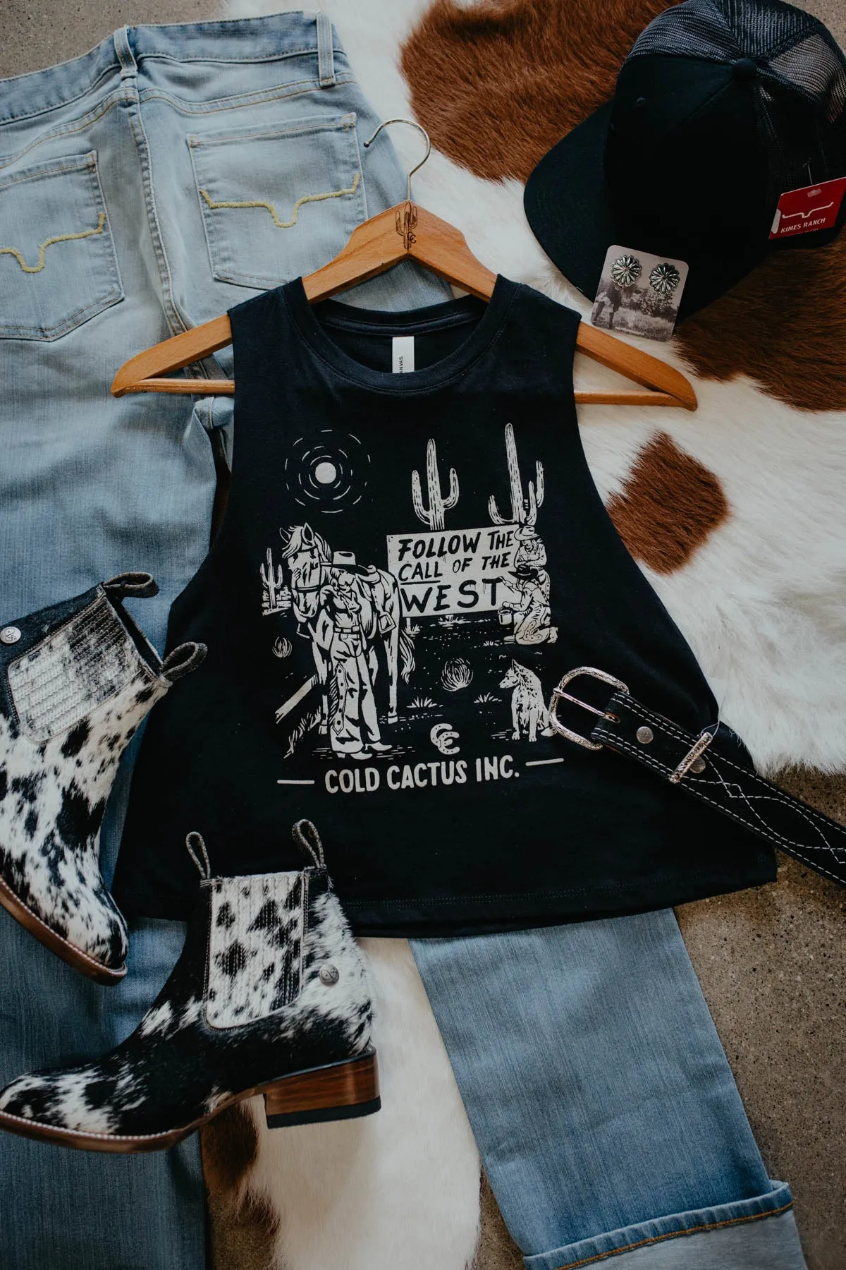 'Follow the Call (Of the West)' Cropped Tank (S-XXL)