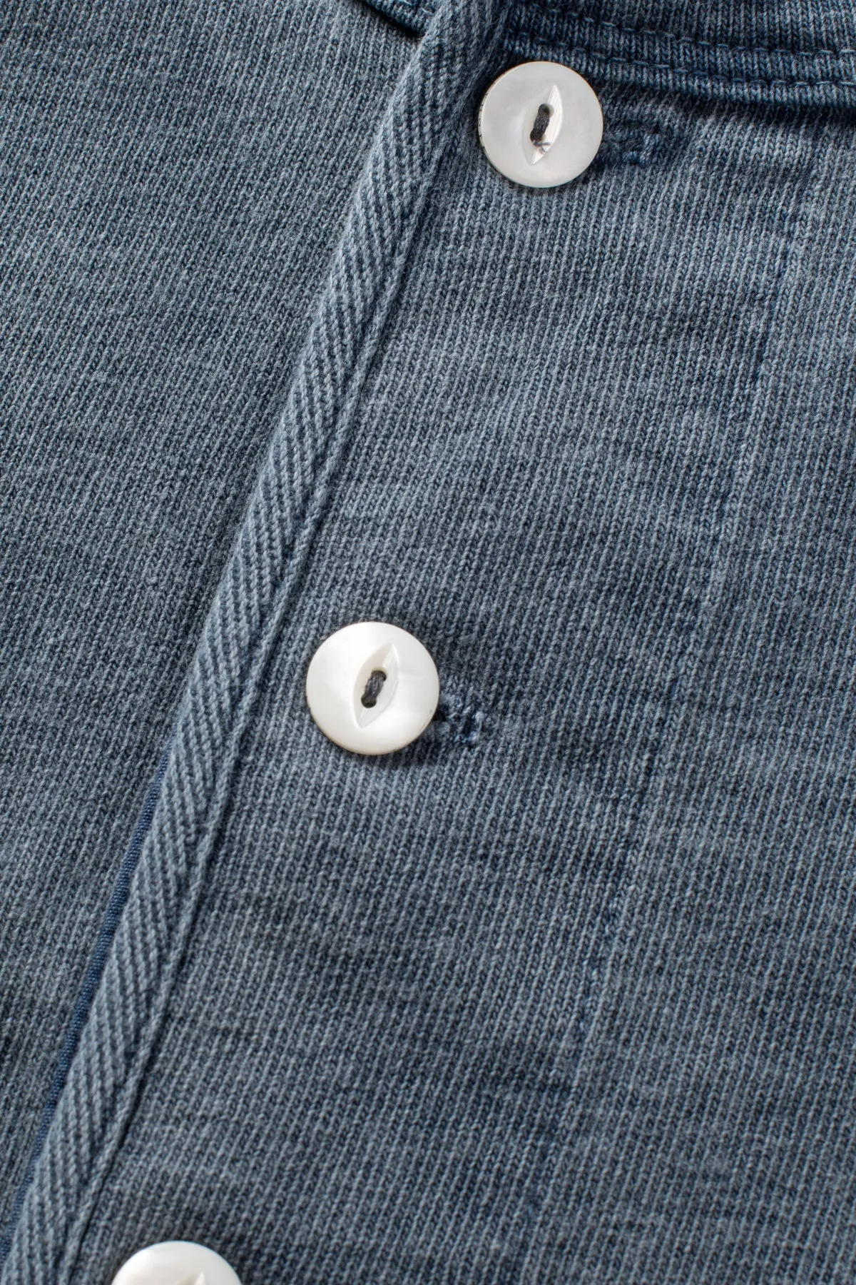 Freenote Cloth - 13 Ounce Henley - L/S Faded Blue