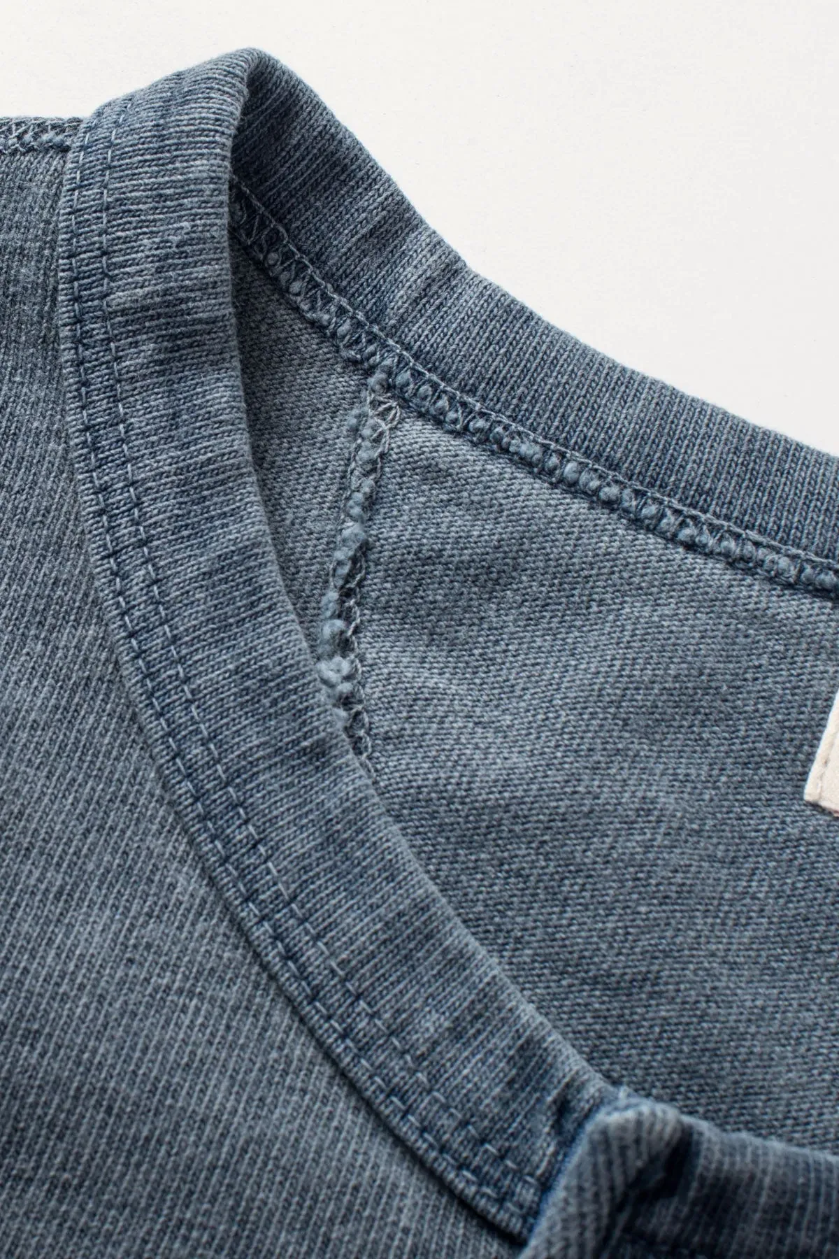 Freenote Cloth - 13 Ounce Henley - L/S Faded Blue