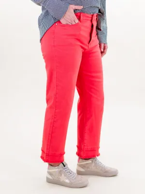 Fringe Straight Leg Pant Watermelon by Tru Luxe