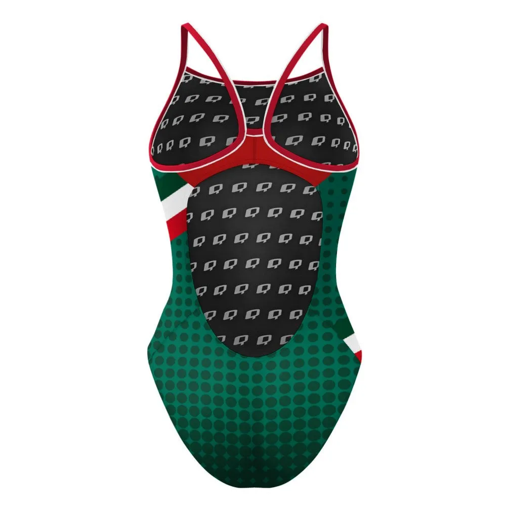 GO MEXICO Skinny Strap Swimsuit