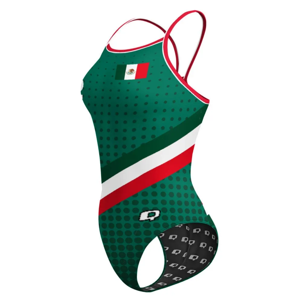 GO MEXICO Skinny Strap Swimsuit
