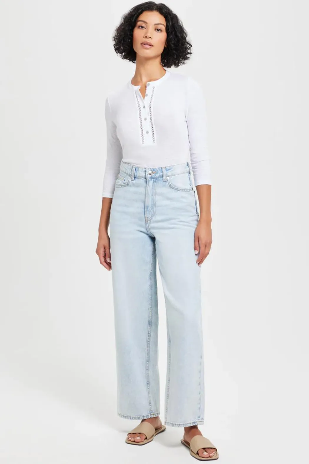 Goldie Honor Embroidered Henley