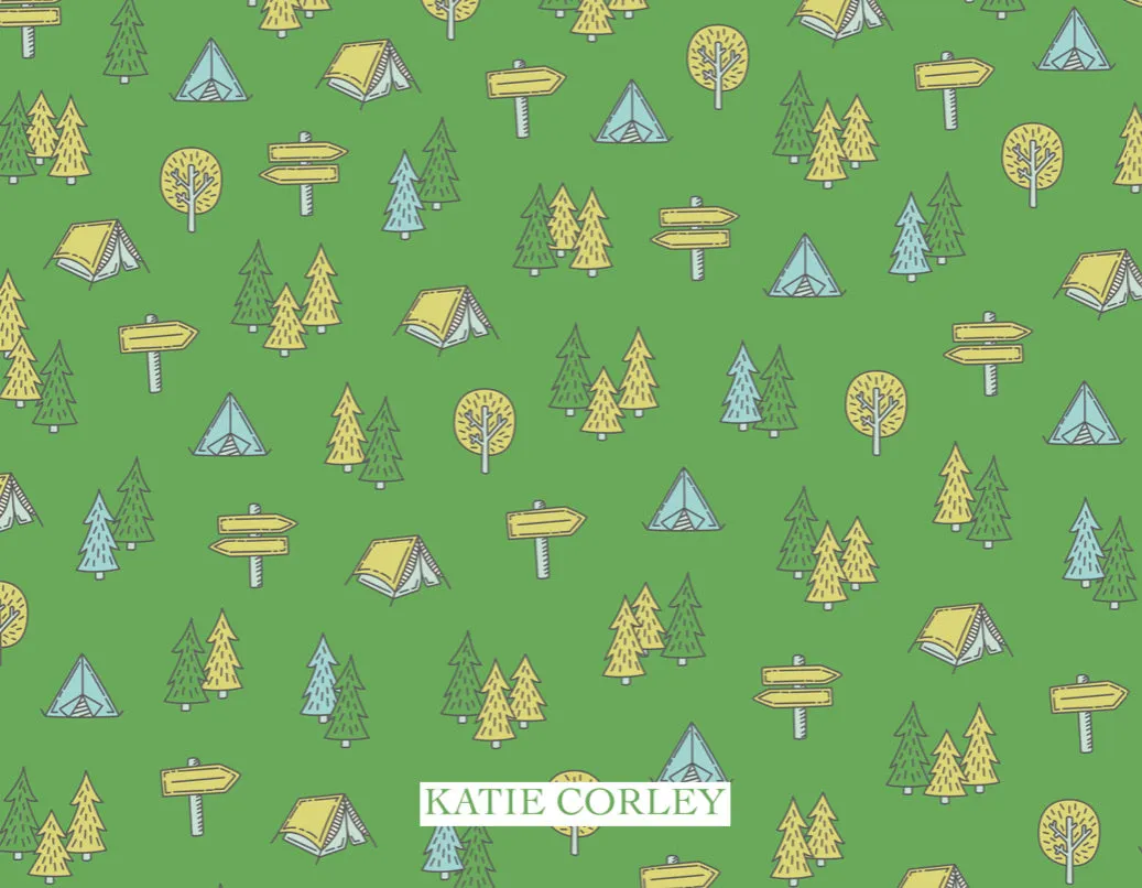 Green Camp Stationery Set