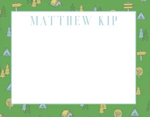 Green Camp Stationery Set
