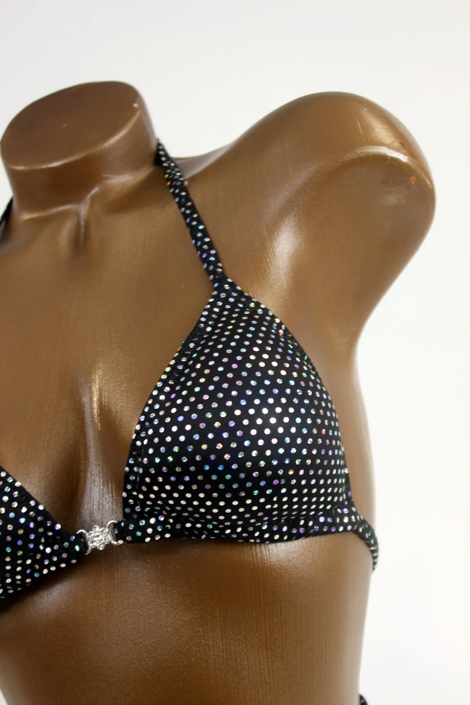 Holographic Dots Posing Suit