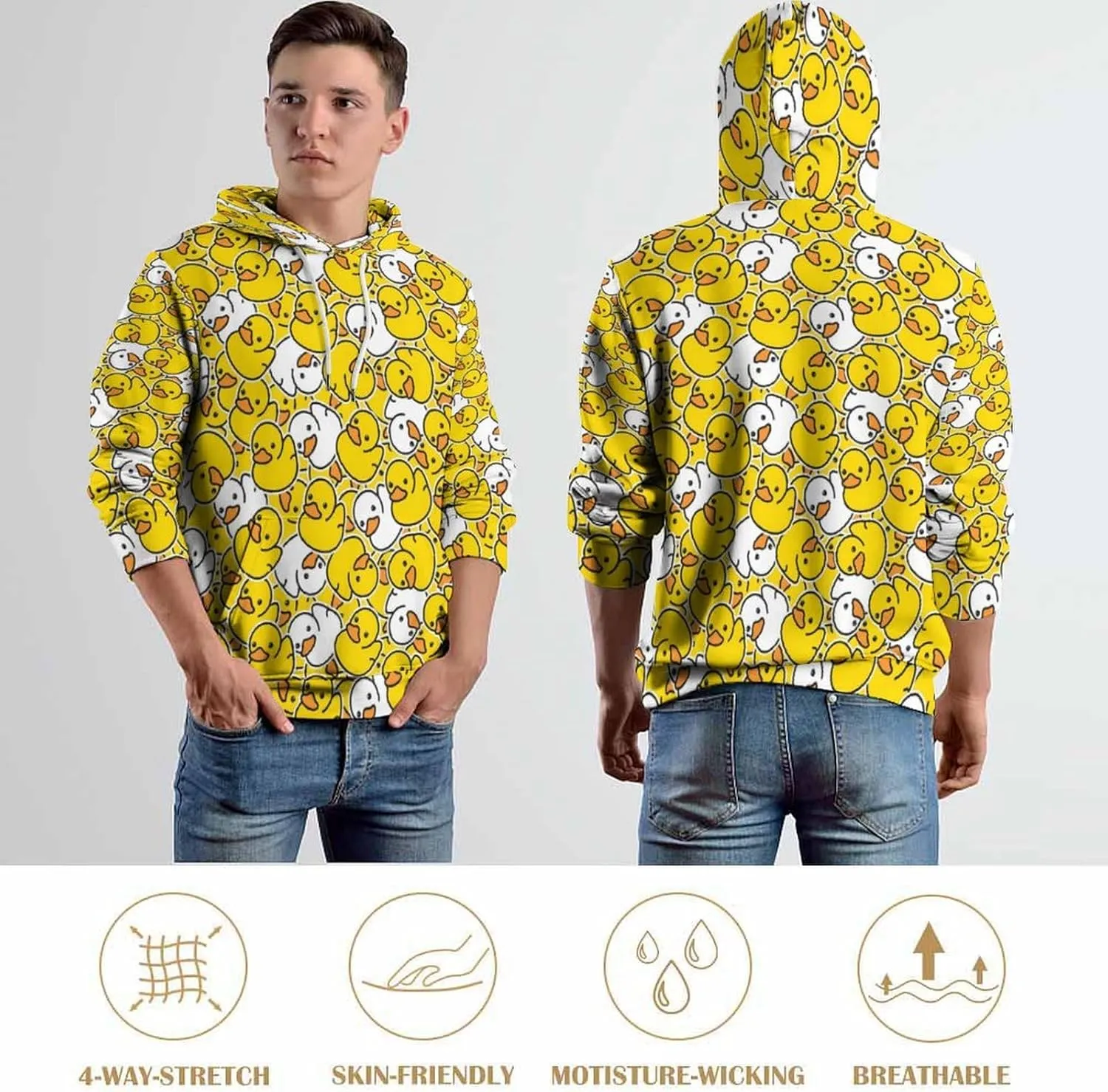 Hoodies For Men And Women Fall Casual Trendy Sweatshirt Hooded Pullover Tops 2024