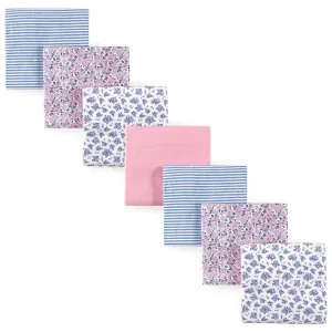 Hudson Baby Cotton Flannel Receiving Blankets Bundle, Classic Floral