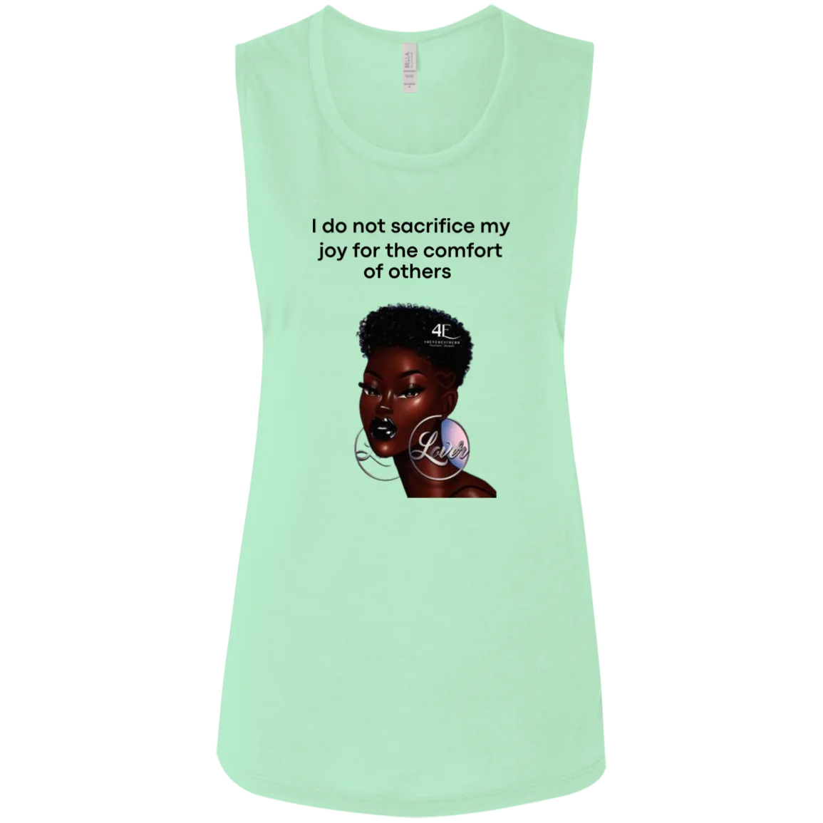I Do Not Sacrifice My Joy Ladies' Flowy Muscle Tank
