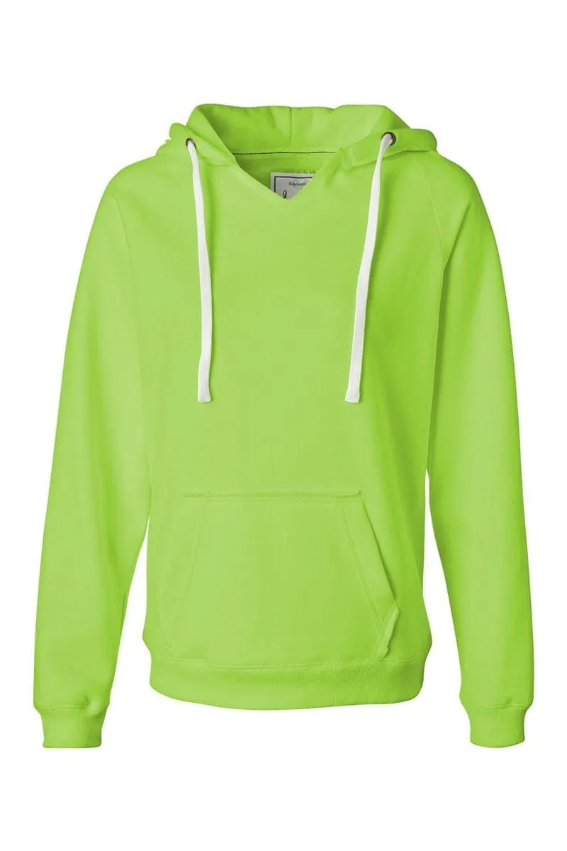 J America JA8836: Ladies' Sydney Brushed V-Neck Hood