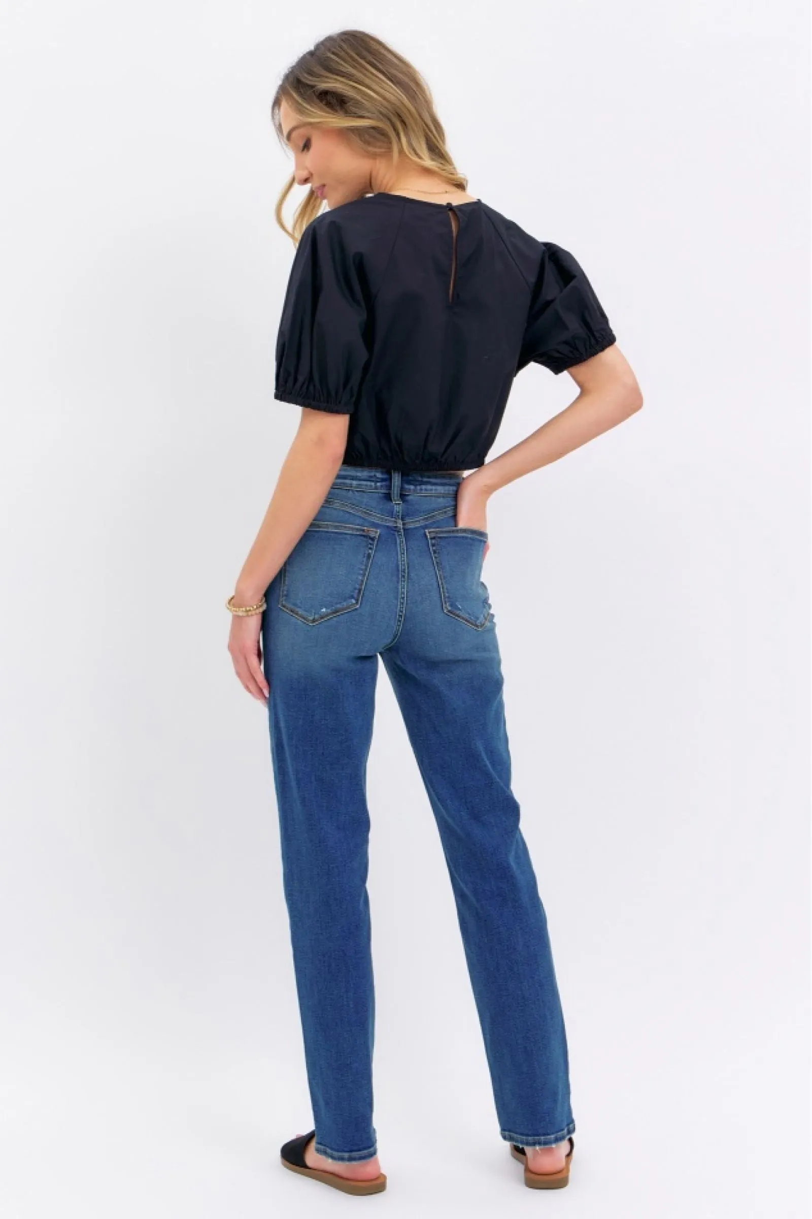Judy Blue High Waist Straight Denim 8601