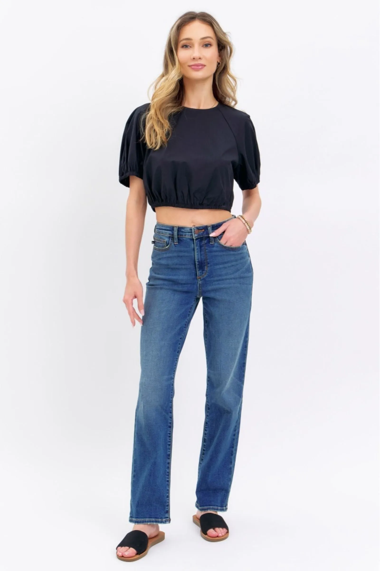 Judy Blue High Waist Straight Denim 8601