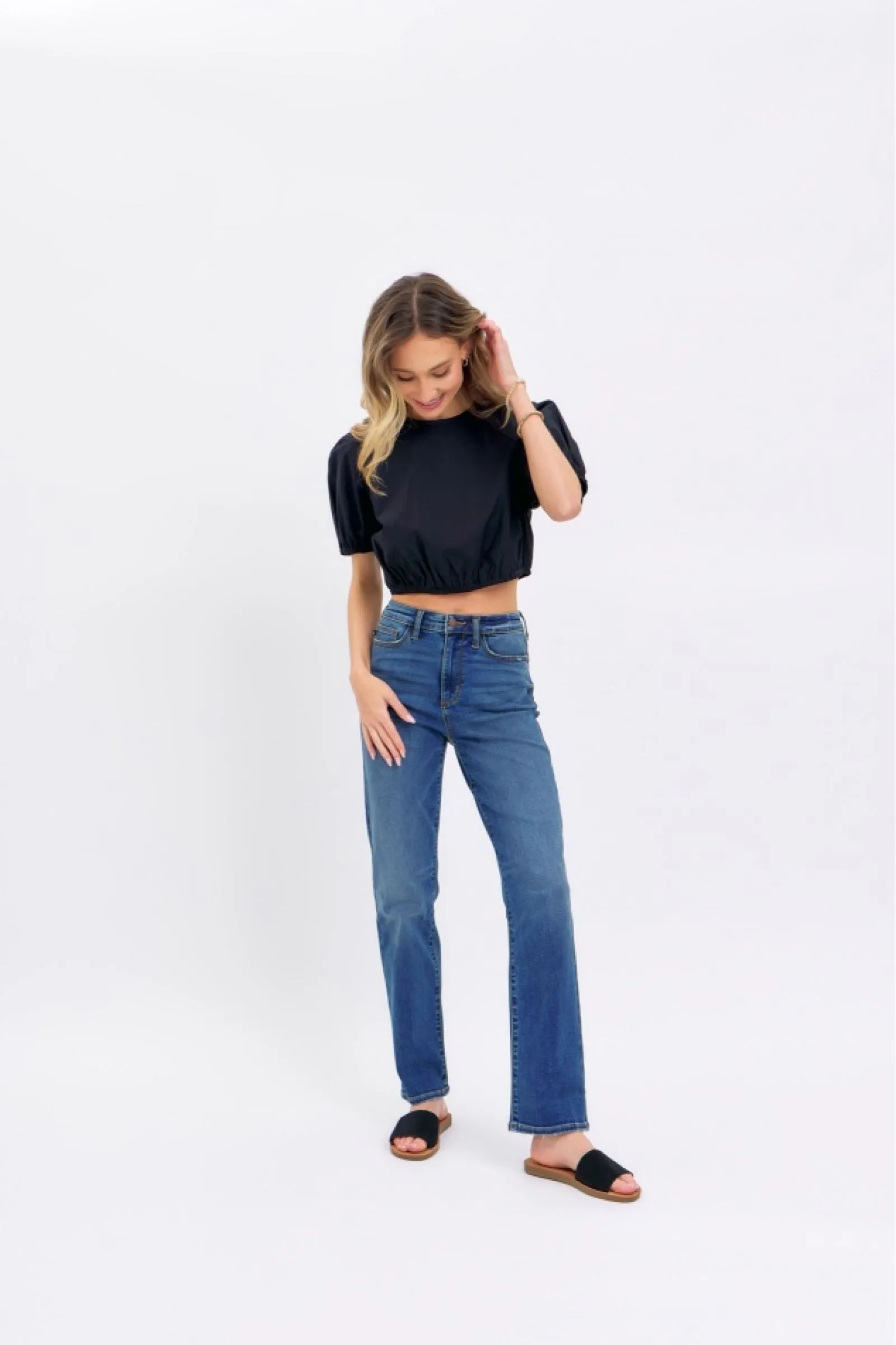 Judy Blue High Waist Straight Denim 8601