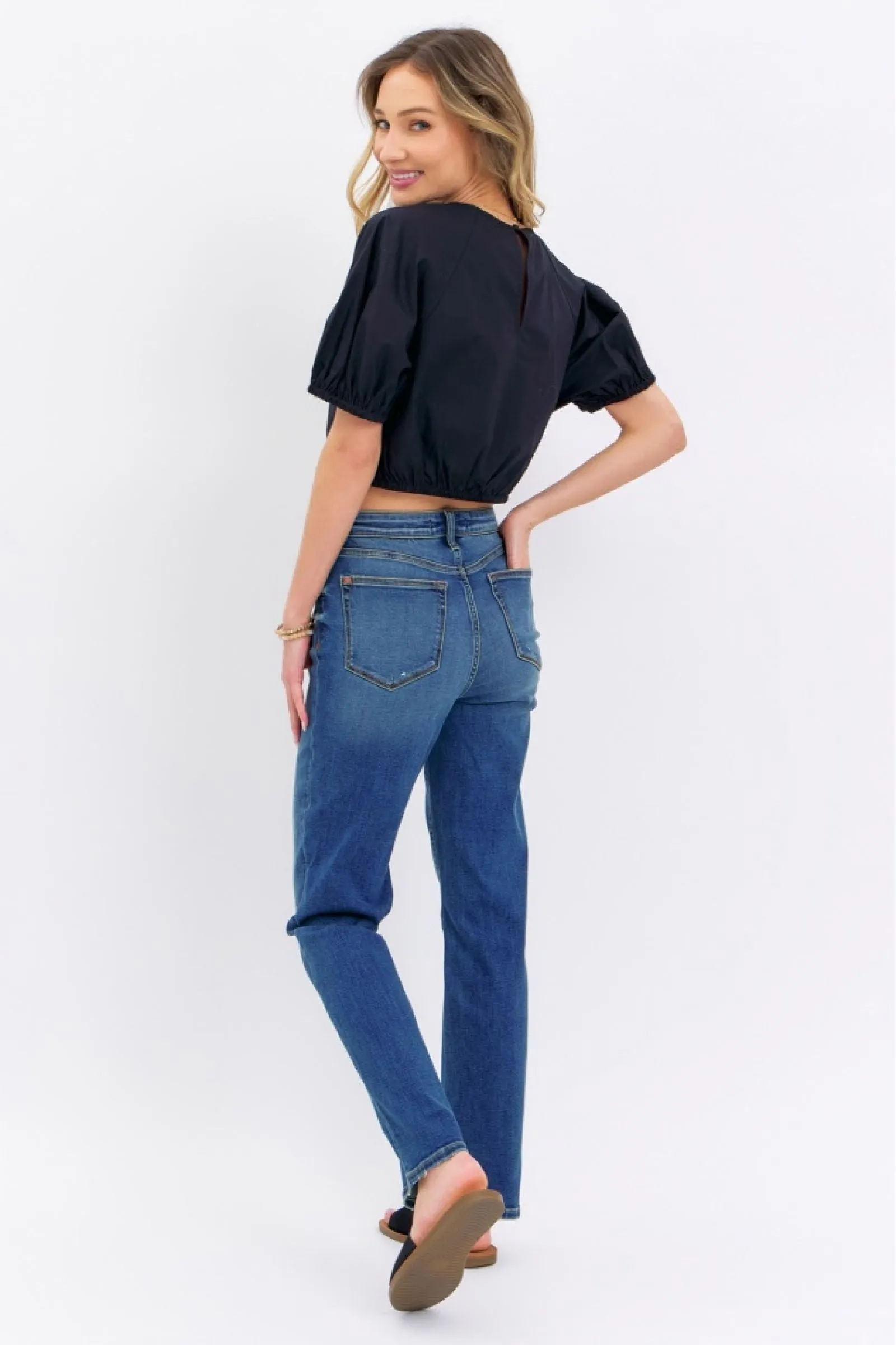 Judy Blue High Waist Straight Denim 8601