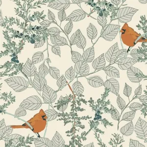 Juniper Grove in Snow - FLANNEL - Juniper - Sharon Holland for AGF