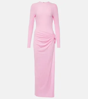 Magda Butrym draped midi dress, pink