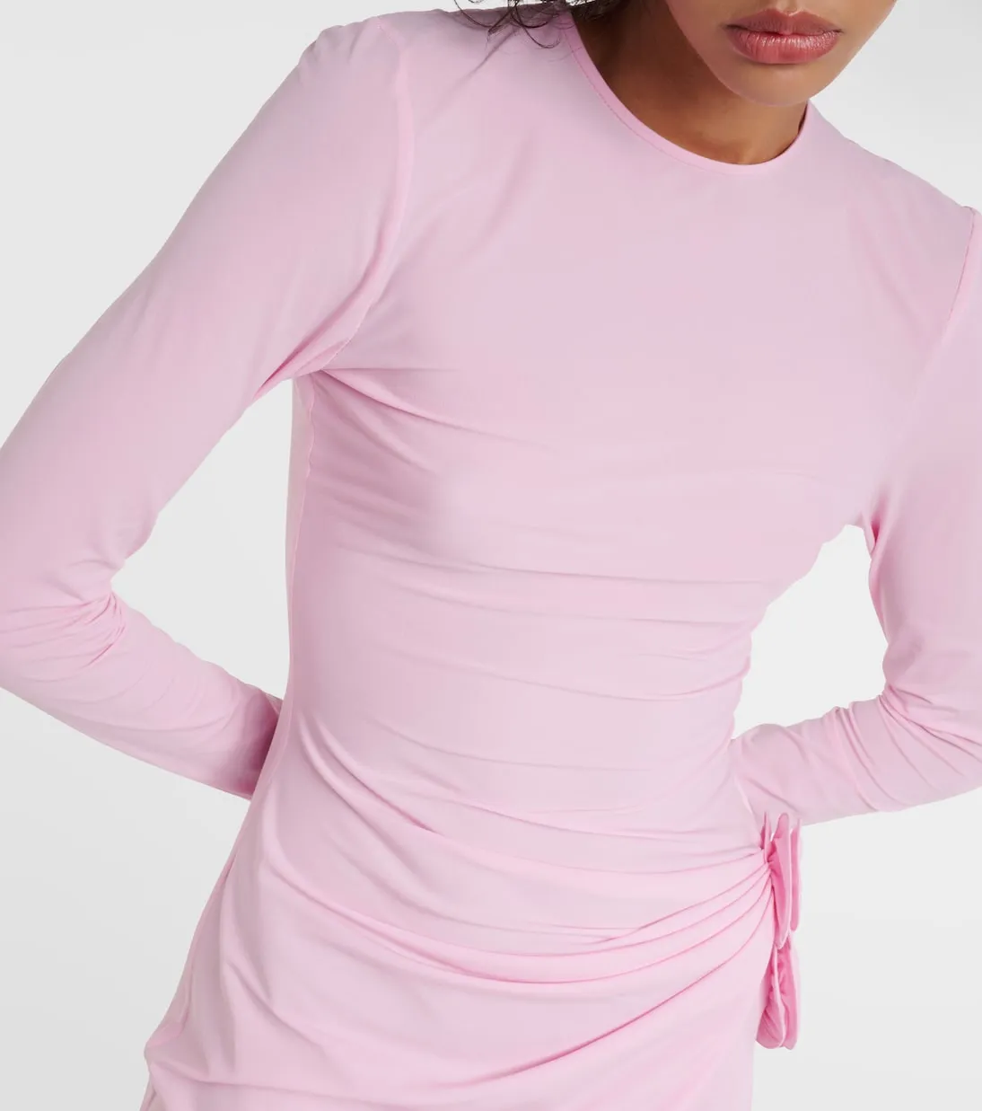 Magda Butrym draped midi dress, pink
