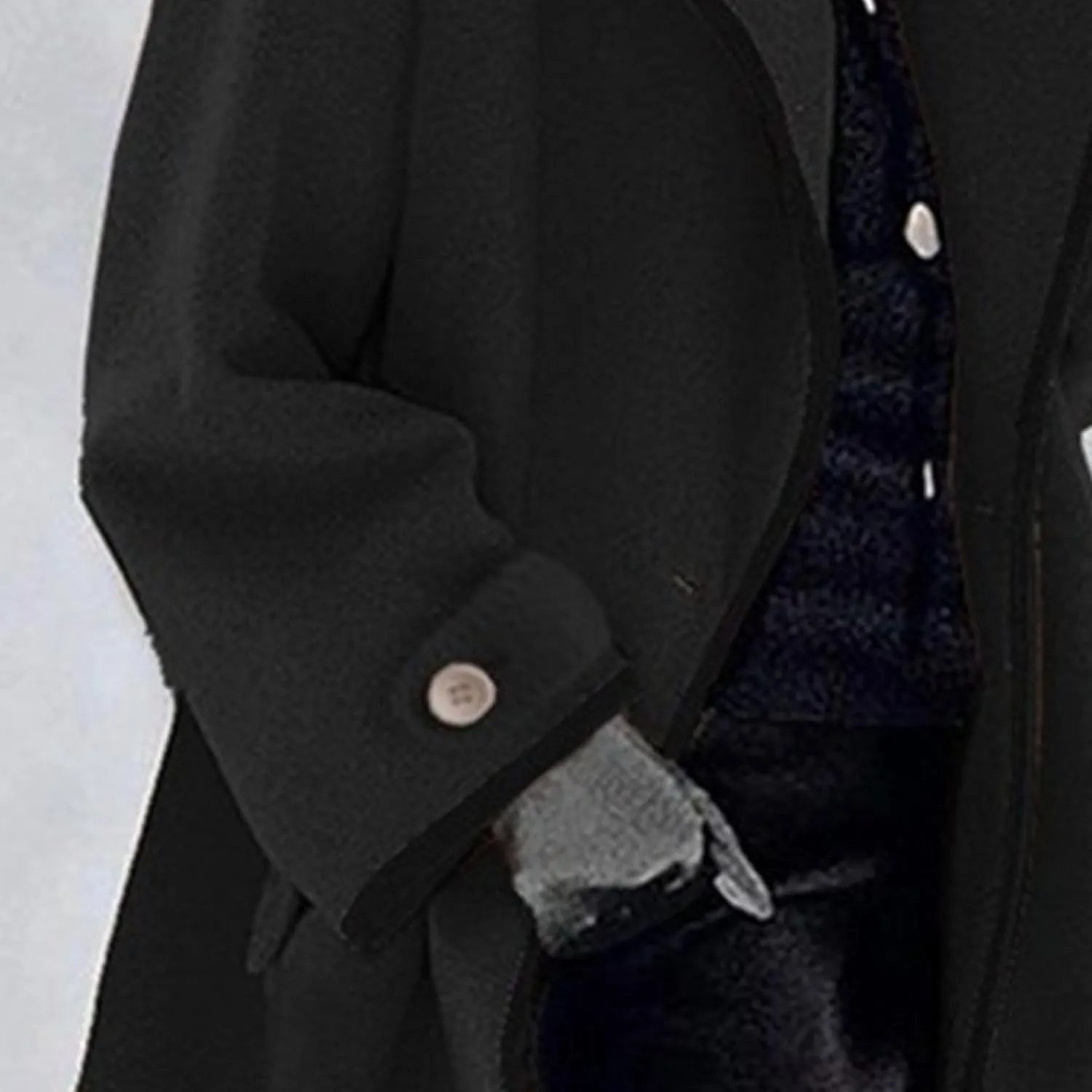Maiyifu-GJ Womens Wool Blend Coat Single Breasted Trench Jackets with Hood Winter Casual Shawl Collar Overcoat Outerwear
