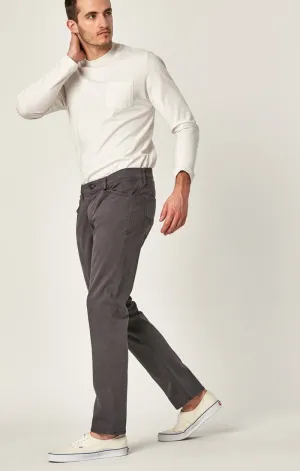MARCUS SLIM STRAIGHT LEG IN BLACKENED PEARL SATEEN
